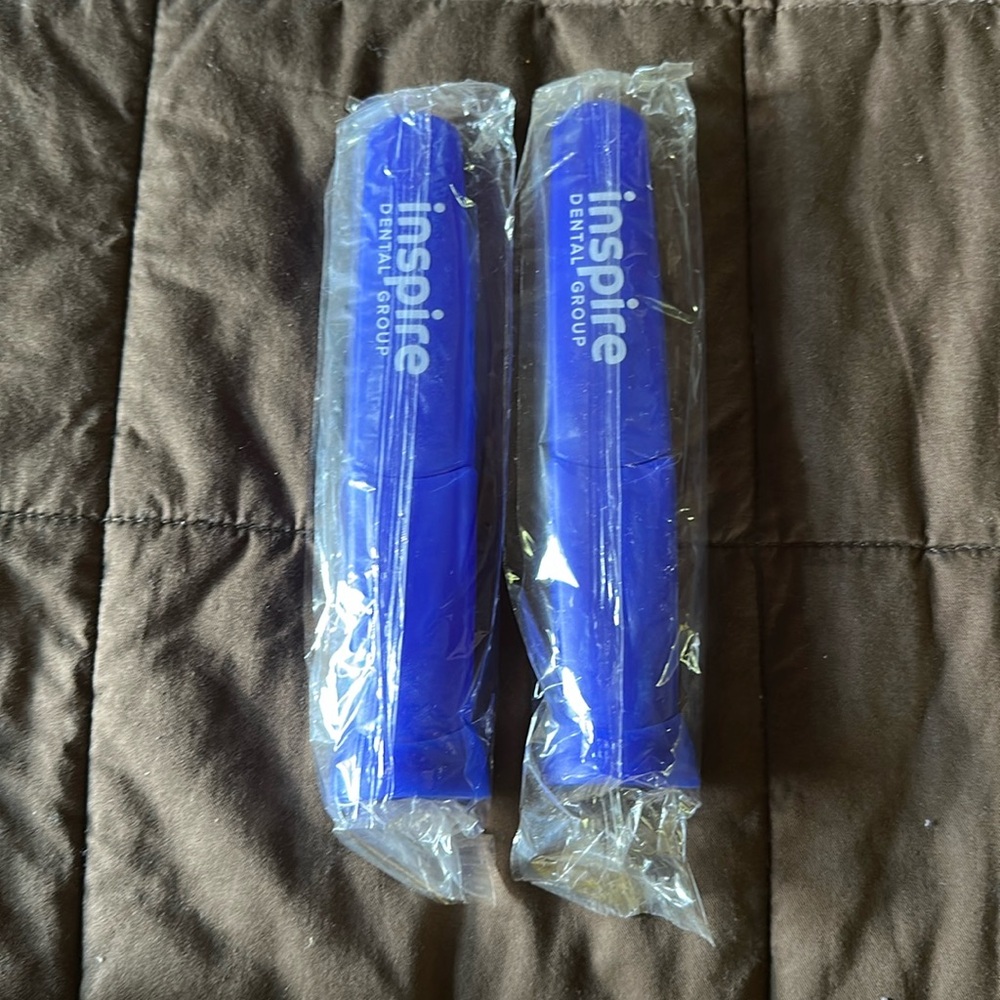 Blue Plastic Travel Toothbrush Cases